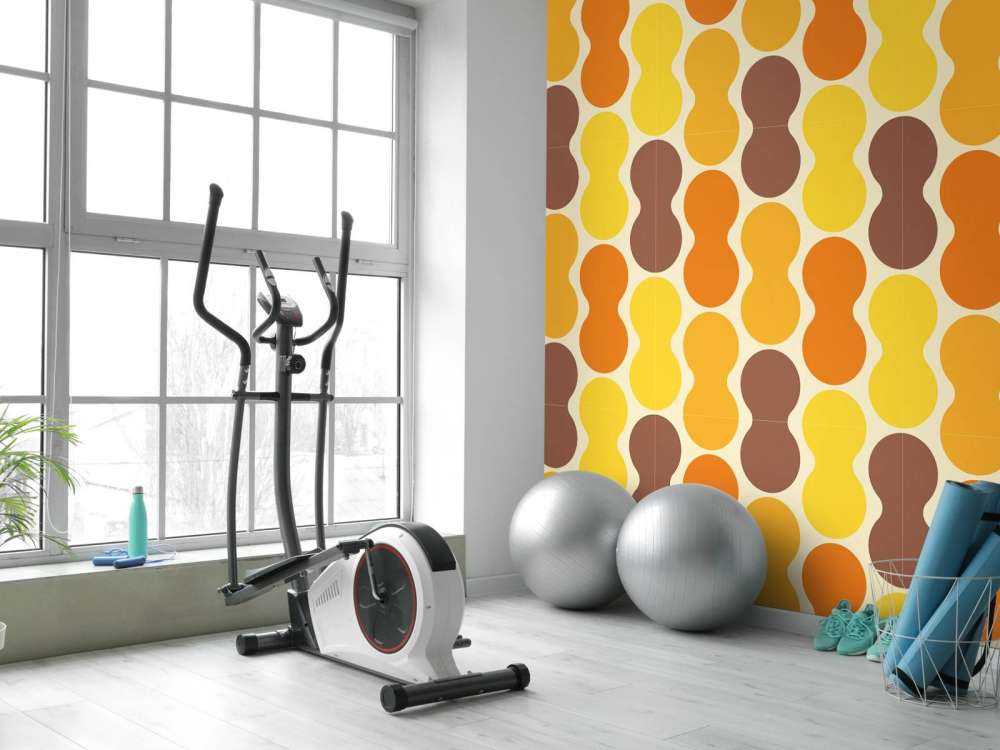 Retro blomstermønster