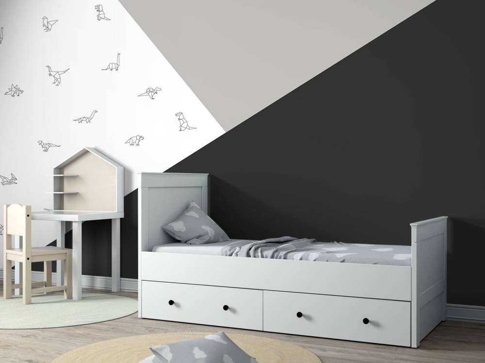 Sorte og hvide trekanter med dinosaurer