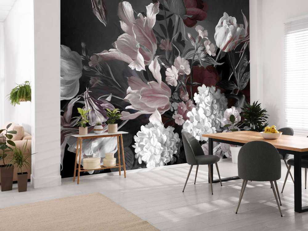 Bukket med røde tulipaner