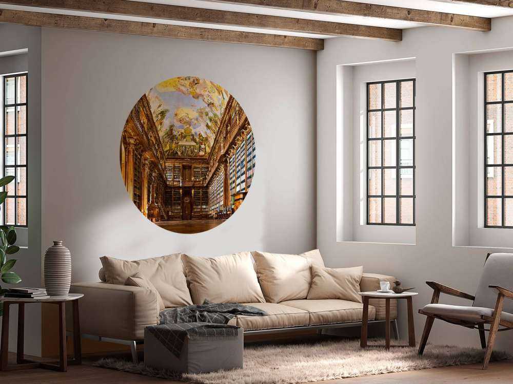 Historisk bibliotek i varmt træ