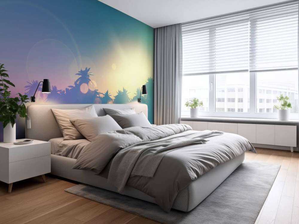 Palmetræer med retroeffekt