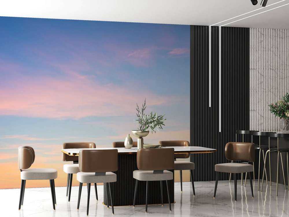 Himmel med bløde farver