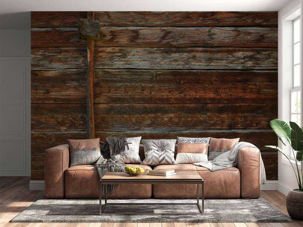 Gammelt træ med støttebjælke