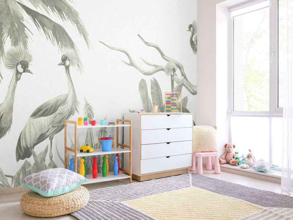 Jungle med traner i grønt