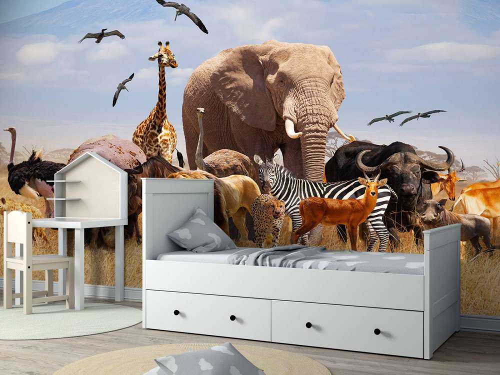 Afrikanske dyr på Kilimanjaro