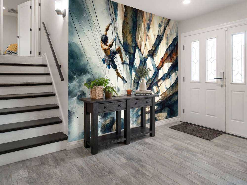 Climber Against the Void Only Courage