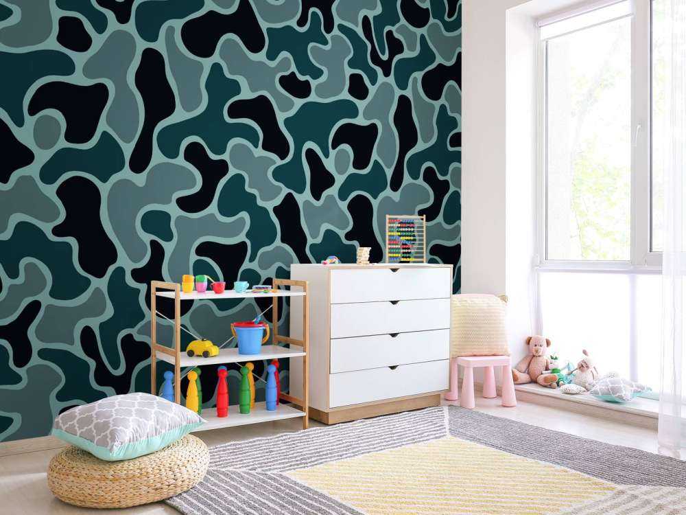 Grøn grå camouflage