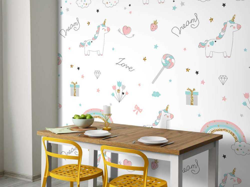 Enhjørninger, regnbuer og glitter