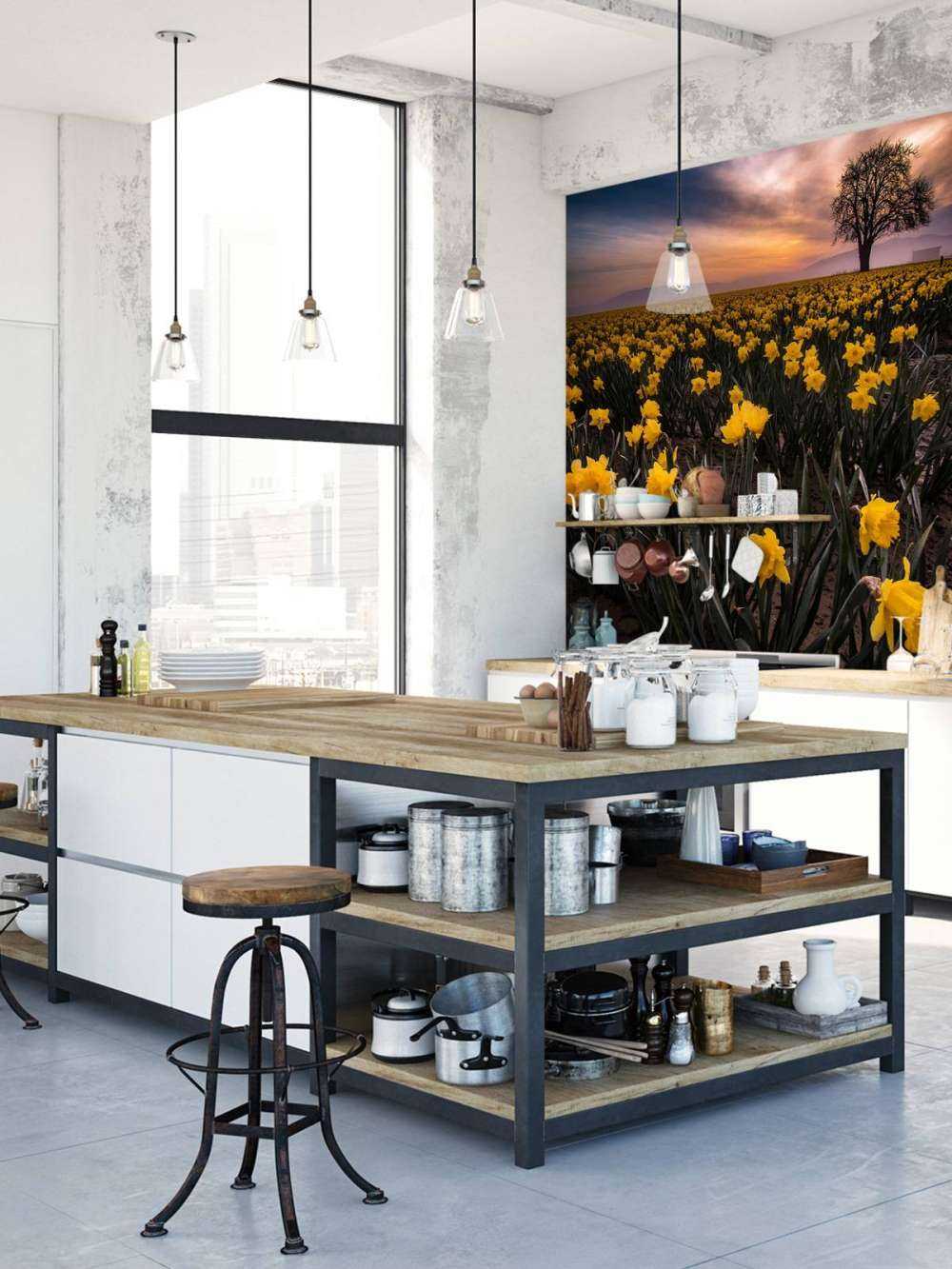 Mark med påskeliljer