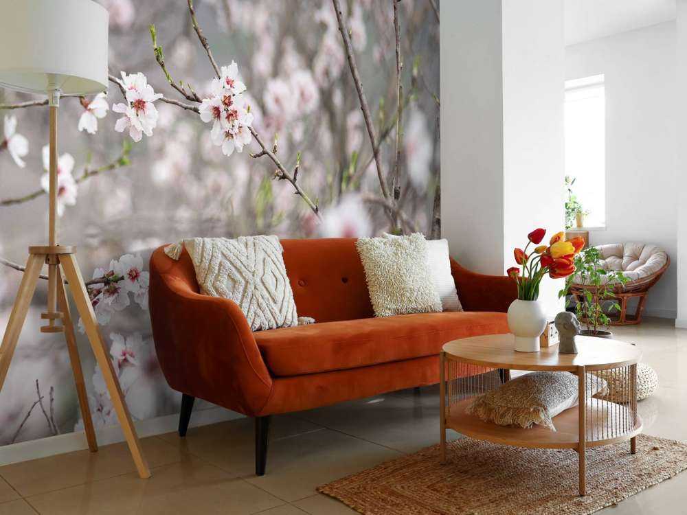Lyserøde hvide blomster