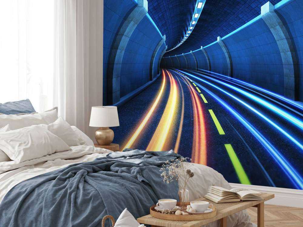 Farverig tunnel