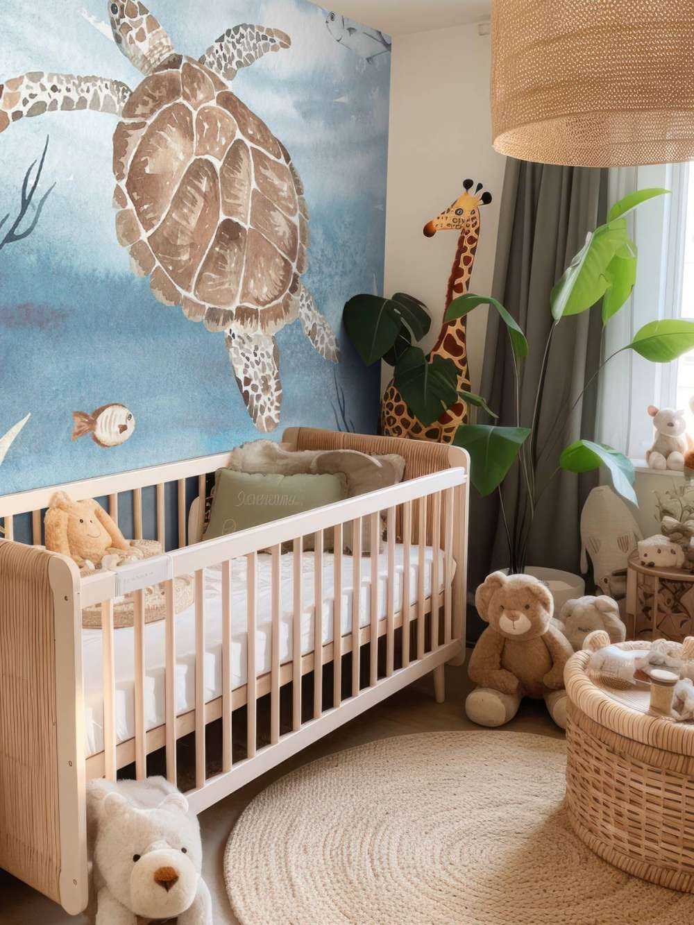 Akvarel havskildpadde