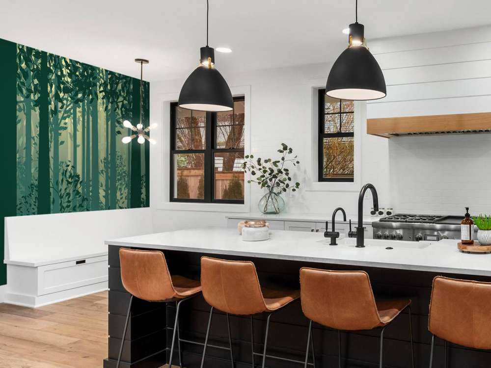 Abstrakt skovlandskab