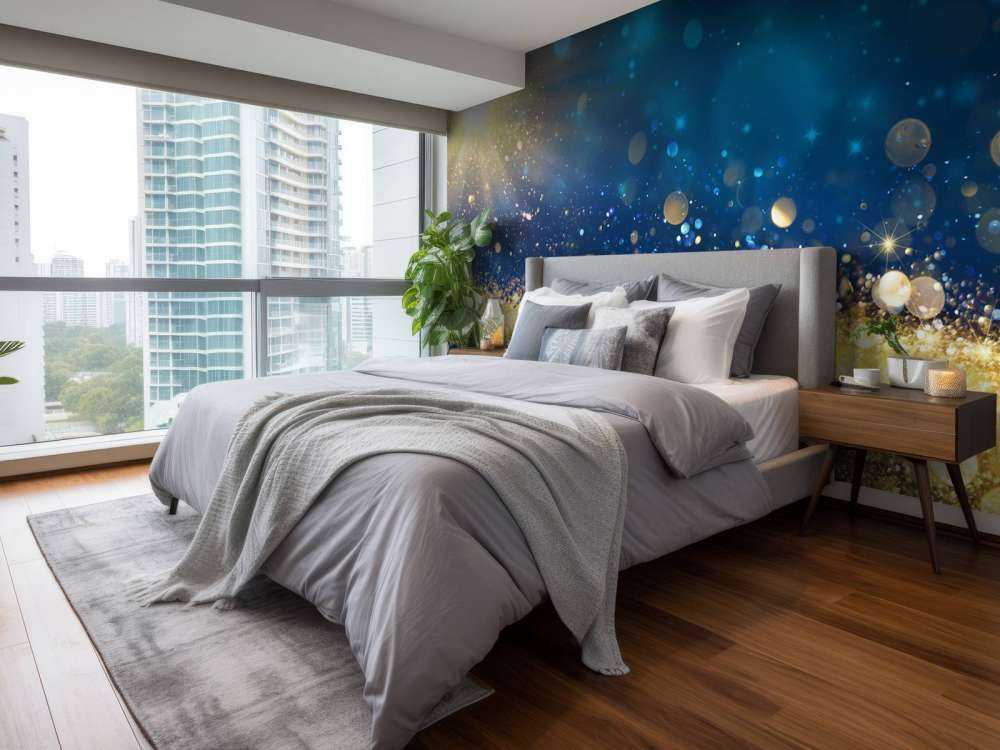 Stjerne i glitrende natt