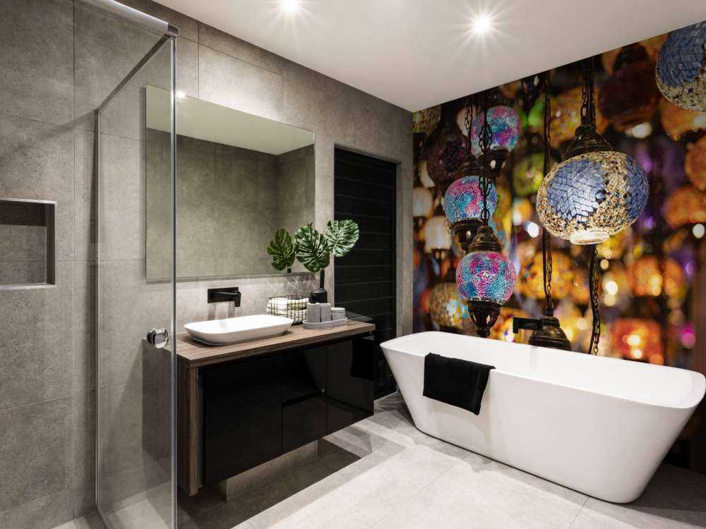 Farge helglass-lamper