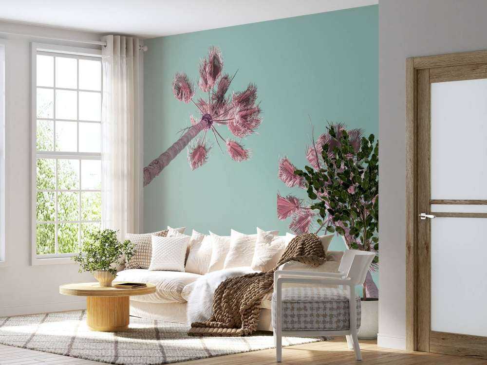 Palmetrær om sommeren