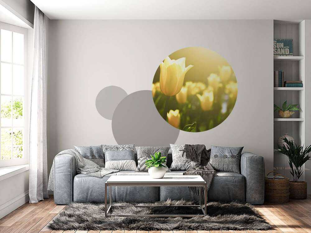 Lukk opp gul tulipann