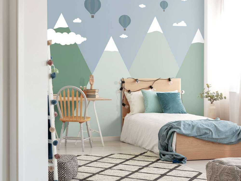 Fjellandskapp med luftballonger