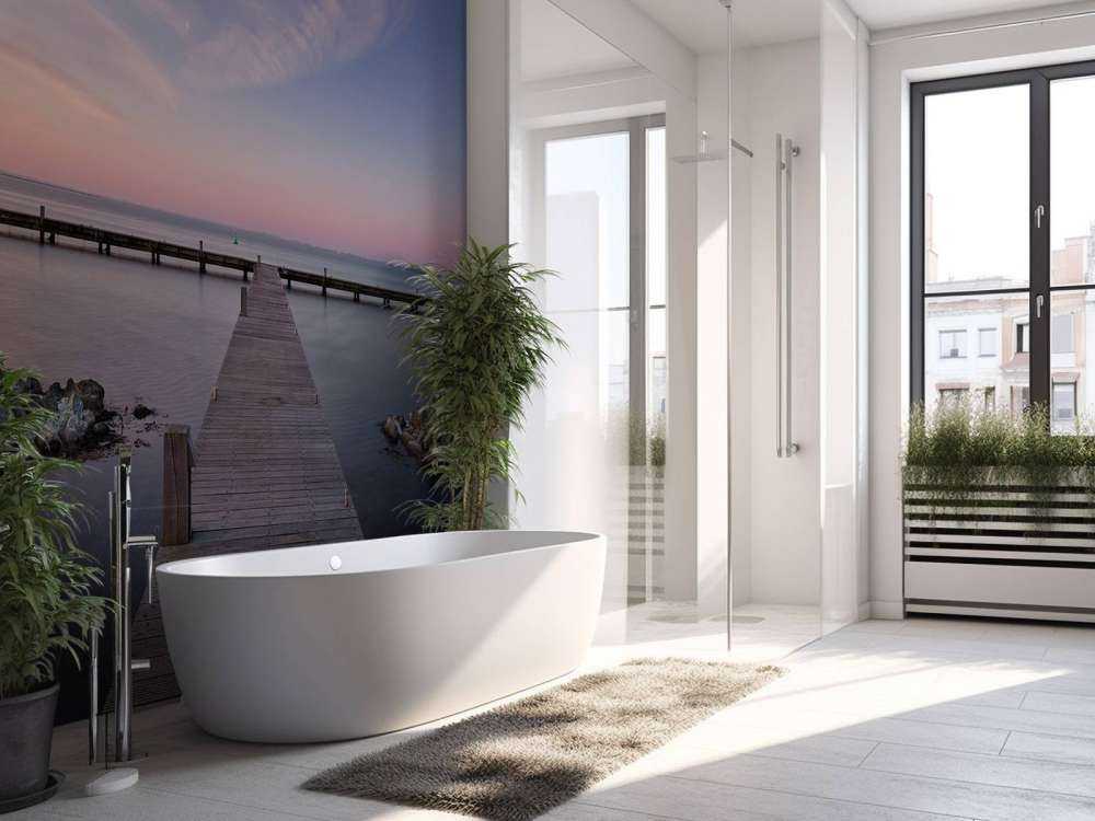 Nydelig stillas ved soloppgang