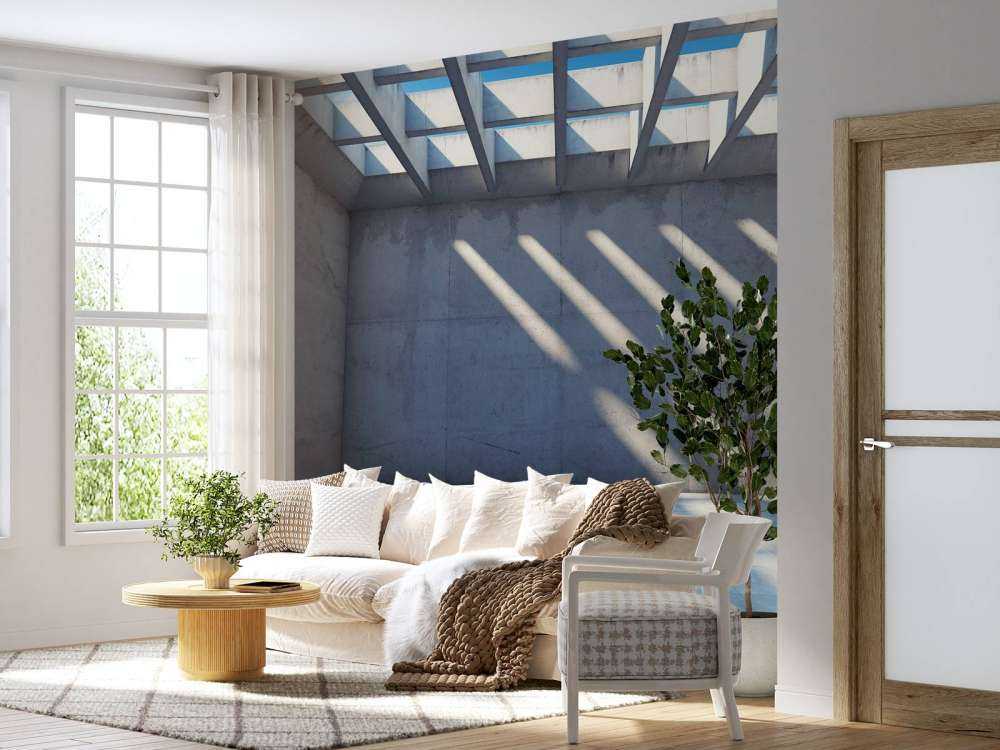 Tom plass med åpent tak