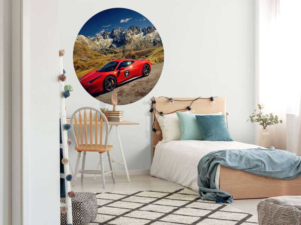 Ferrari 458 med alpentoppen