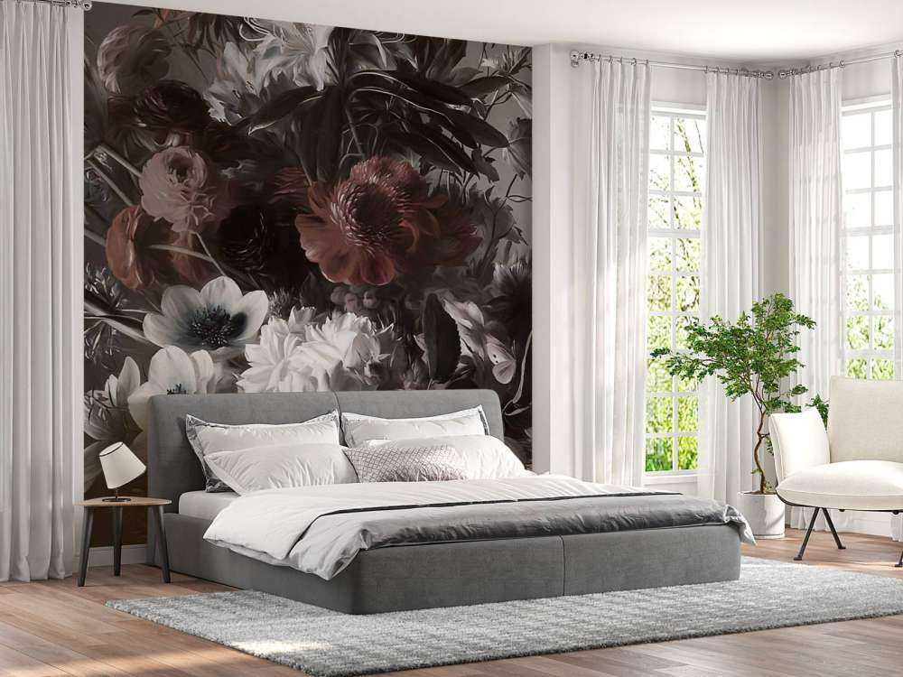 Stort bukett med anemoner rosa