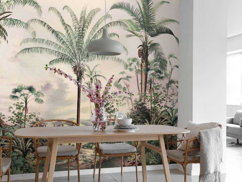 Romantiske tropiske mørkegrønn