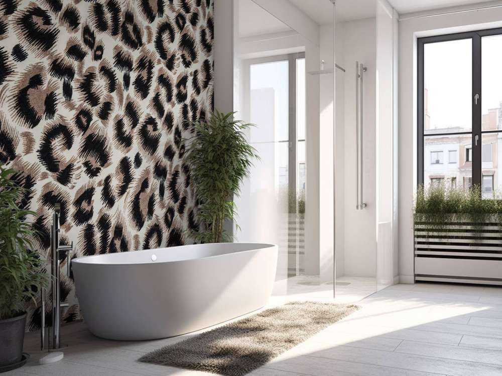 Beige farget panter pels