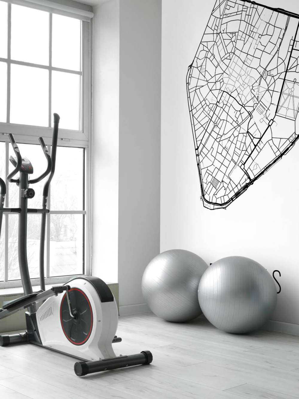 Unikt kart over Brussel