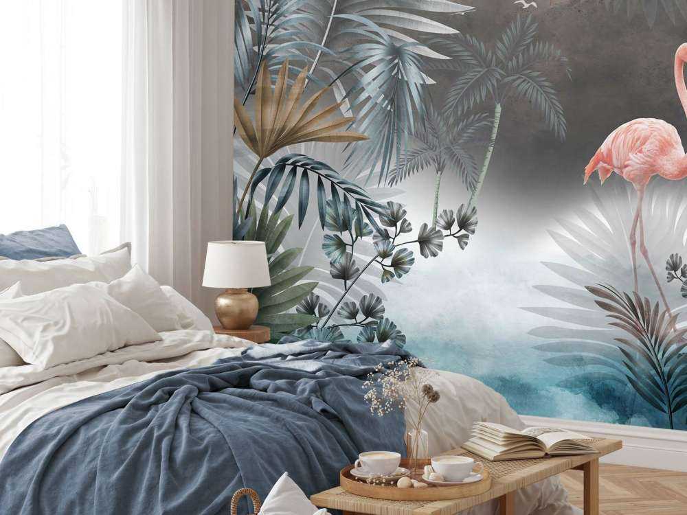 Flamingoer om natten