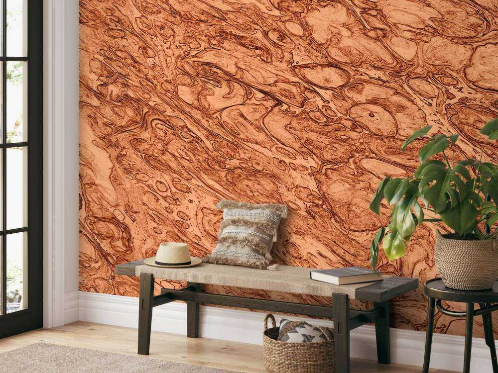 Smeltet kobberbakgrunn