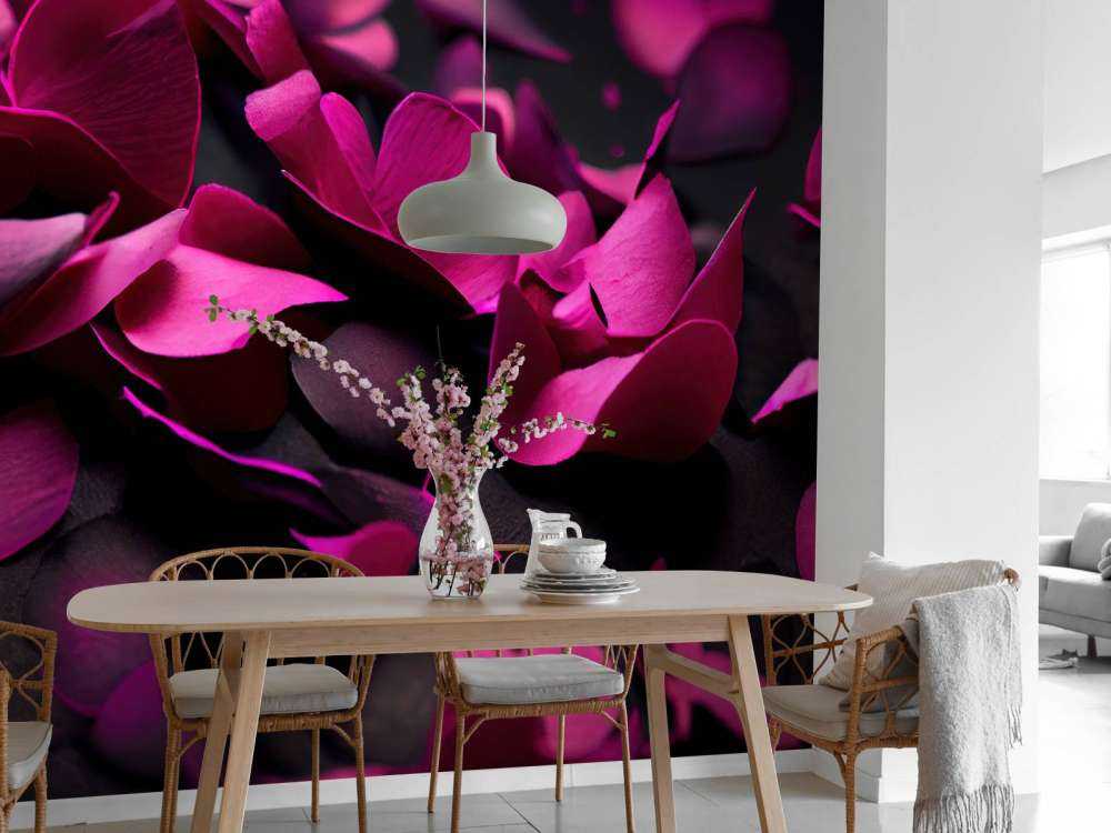 Mørk rosa hortensia