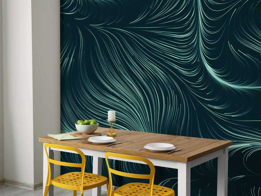 Grønne opplyste linjer