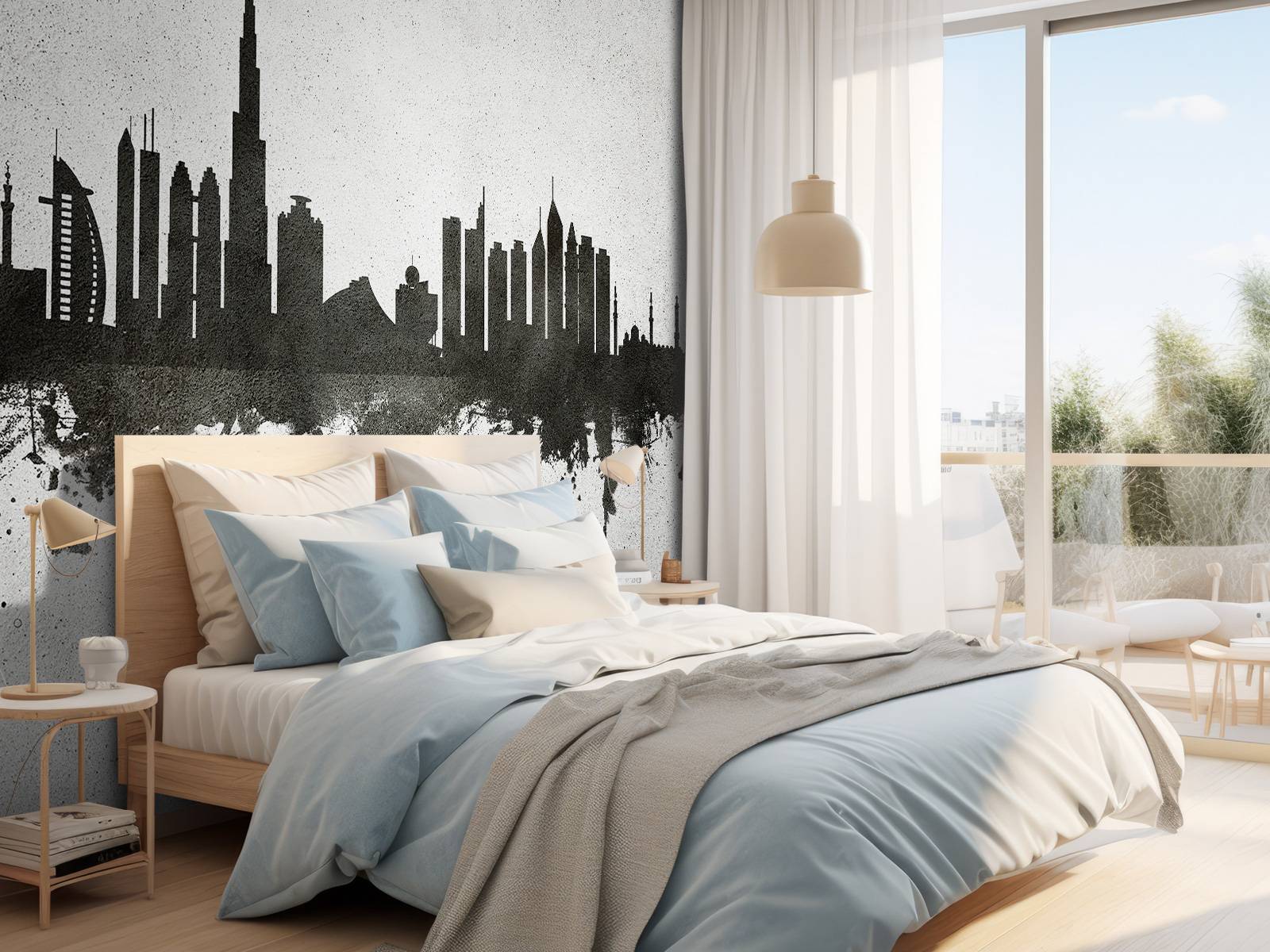 Akvarell silhuett, Dubai
