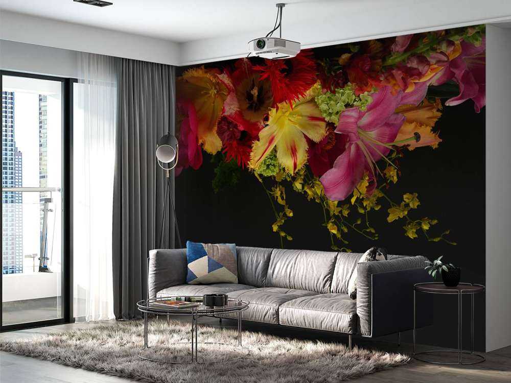 Fargede blomster