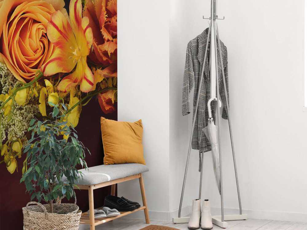 Kompositt blomster krans