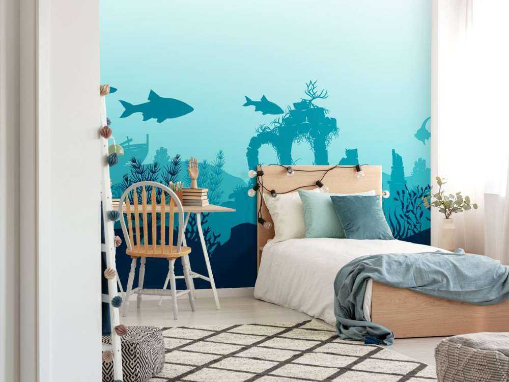 Undervanns silhuetter