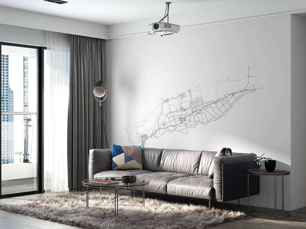 Kart over Terschelling, hvitt