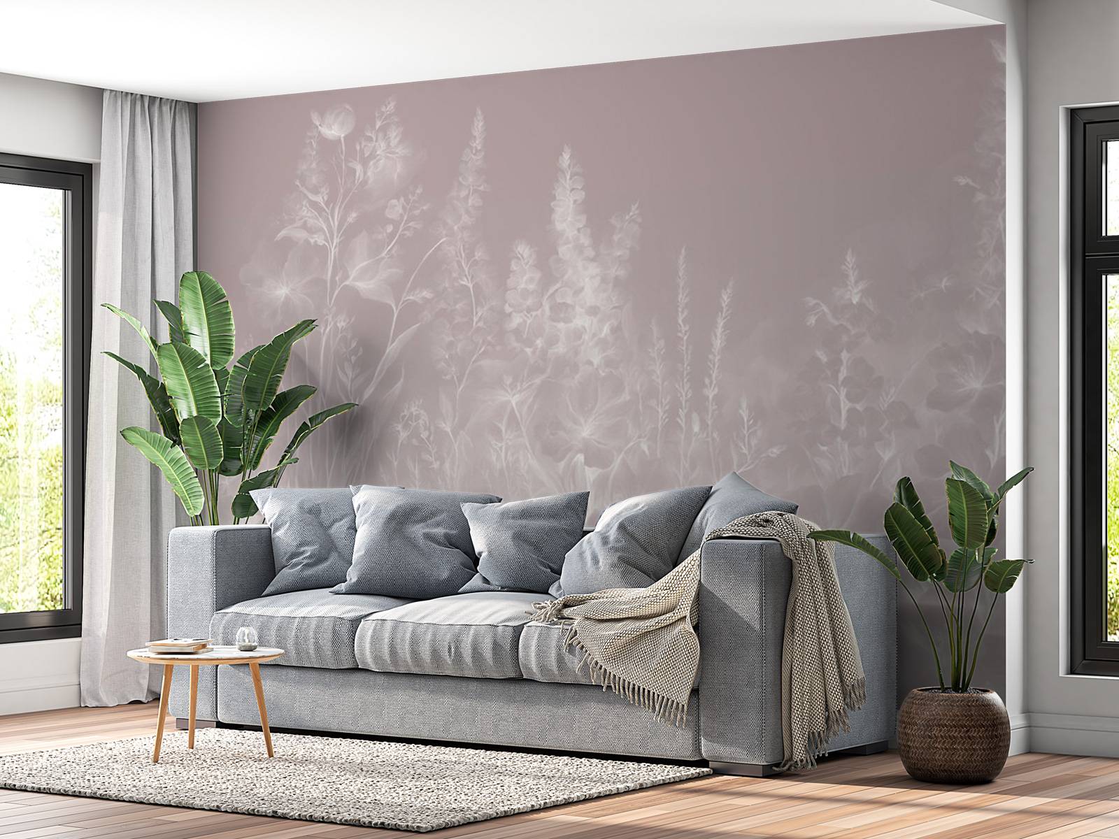 Søt engelsk hage - rosa