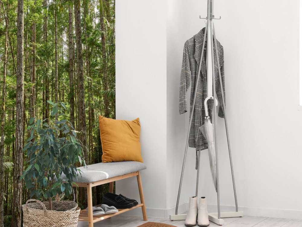 Tynne trær i skogen