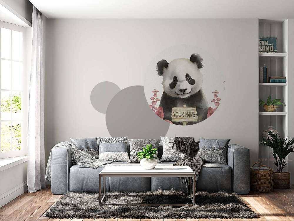 Pandaunge i jungelen rosa