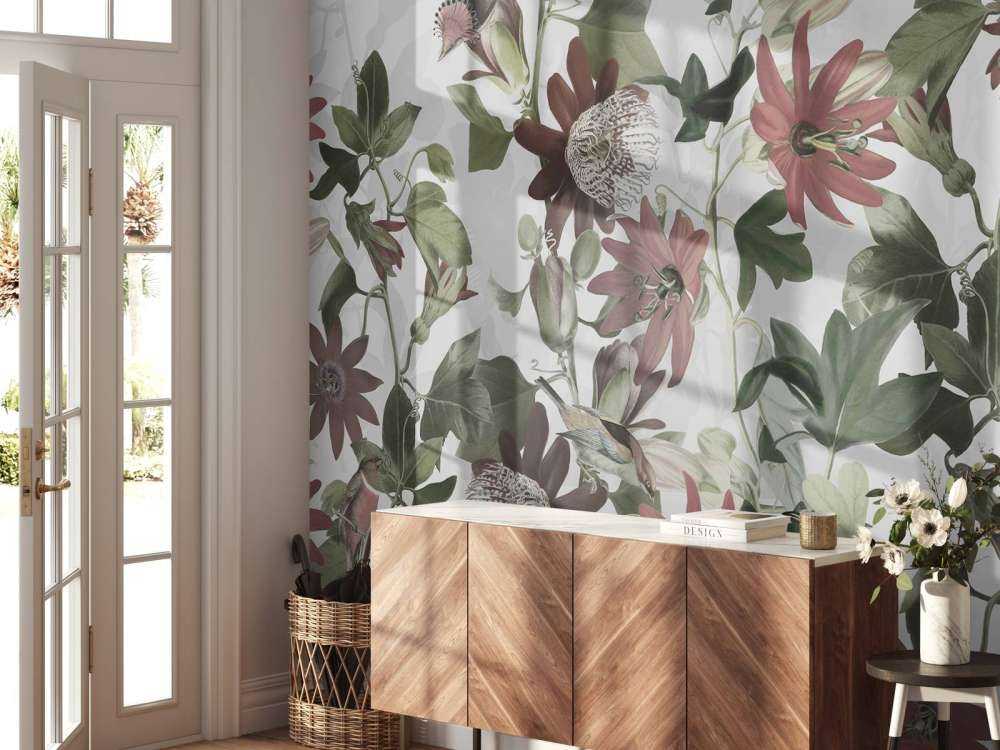 Syv fugler i fortryllet løvverk - elfenben