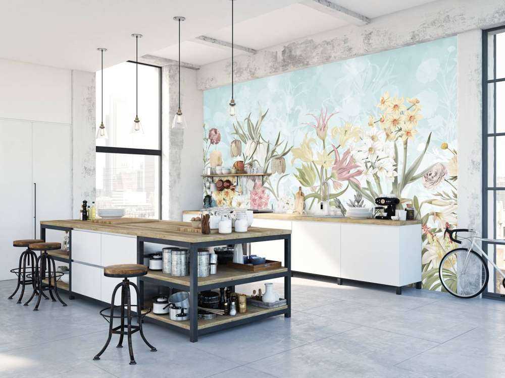 Vårblomster - Tåke Aqua