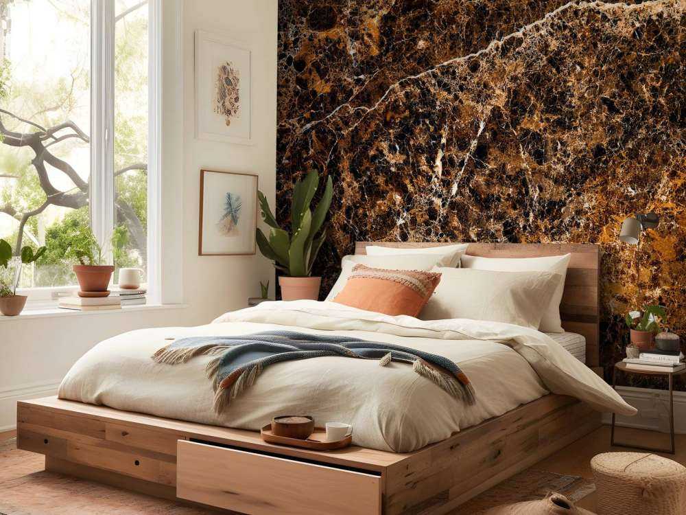Kobberfarget marmor