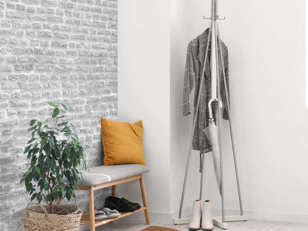 Gammel mur av murstein