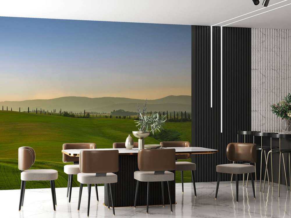 Kupert landskap Toscana