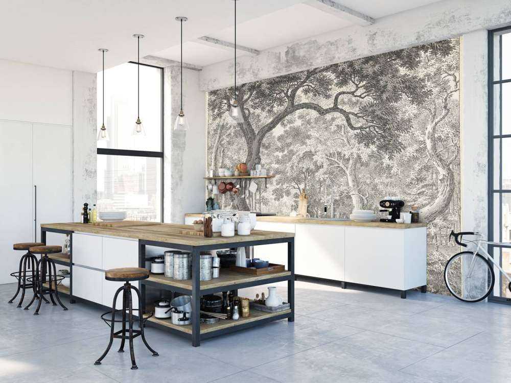 Skogsutsikt med to hjort