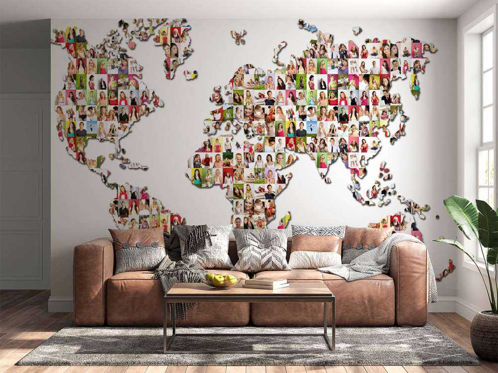 Verdenskart dannet av bilder