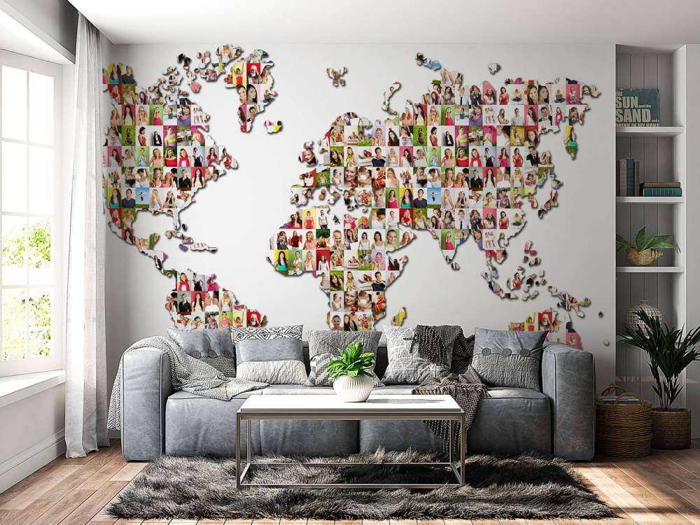 Verdenskart dannet av bilder