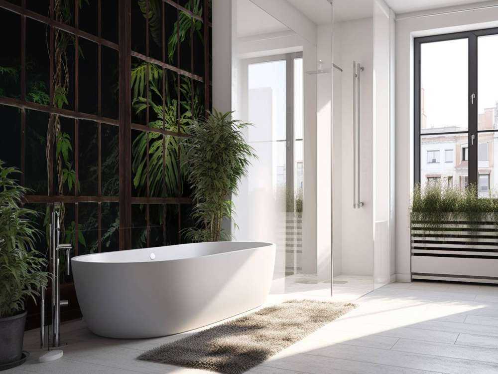 Botaniske planter bak vinduer